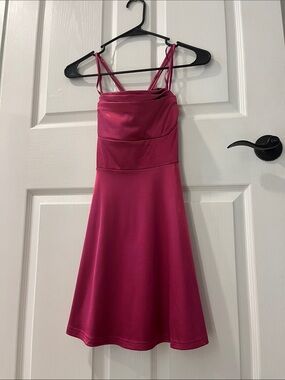 Windsor Hot Pink Strappy Mini Dress